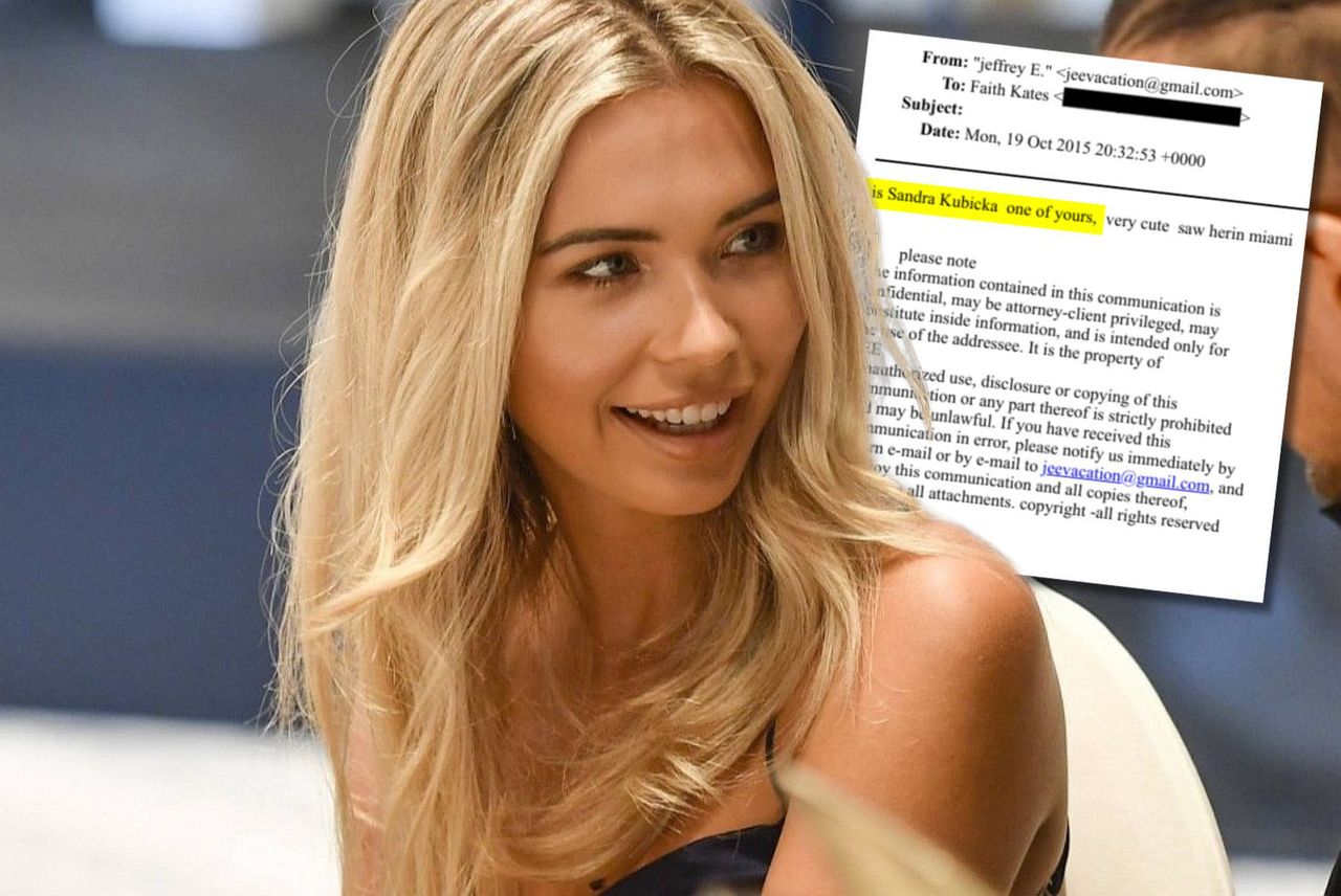 Epstein pytał o polską modelkę. Kubicka dla WP: "To przerażające, że miał mnie na oku"