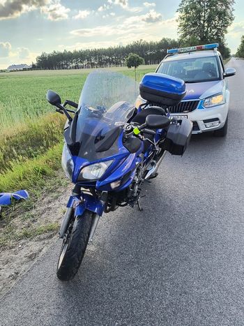 Niebezpieczne spotkanie na drodze. Motocyklista ranny po zderzeniu z sarną