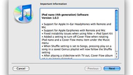 Aktualizacja iPod nano 1