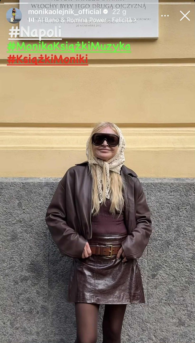 Monika Olejnik w jesiennej stylizacji