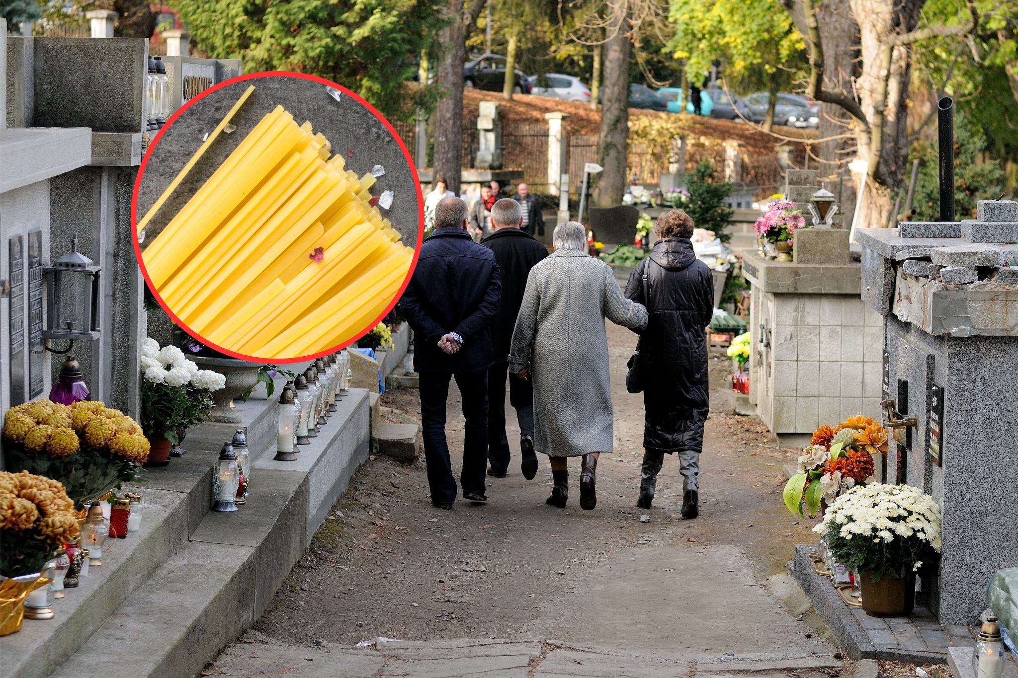 Idąc na cmentarz, weź ze sobą makaron. Trik robi furorę