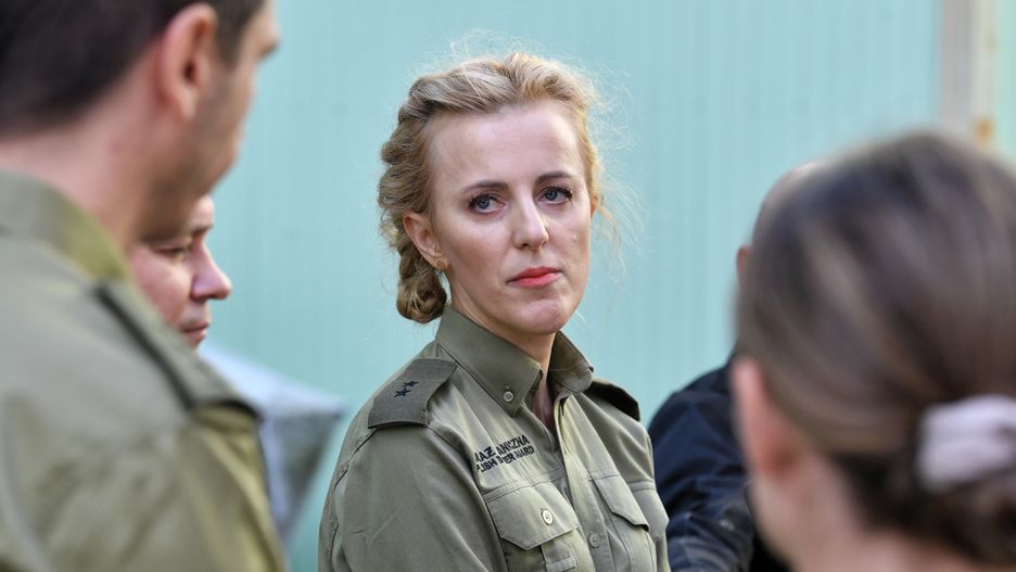 Anna MichalskaWarszawa, 05.10.2021. Rzecznik prasowy SG ppor. Anna Michalska (C) podczas konferencji prasowej przedstawicieli Stra�y Granicznej, 5 bm. w Warszawie. (amb) PAP/Radek PietruszkaRadek Pietruszkagranica, konferencja, na granicy, polsko-bia�oruska, prasowa, stra� graniczna, sytuacja