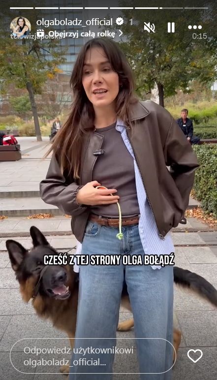 Olga Bołądź w modnej kurtce na jesień