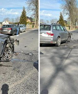 Niecodzienna sytuacja przy wypadku. Były potrzebne dwa śmigłowce