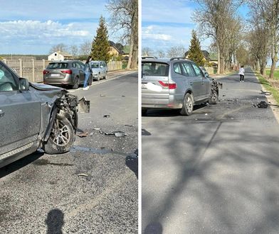 Niecodzienna sytuacja przy wypadku. Były potrzebne dwa śmigłowce