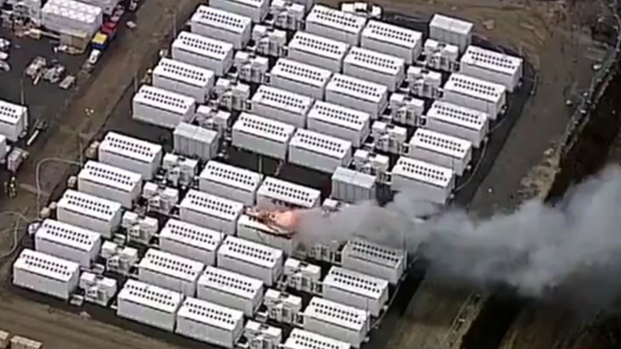 Pożar akumulatorów Tesla Megapack w Australii