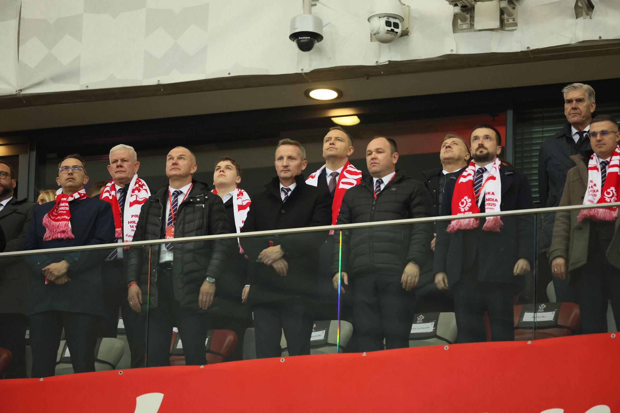 Prezydent RP Karol Nawrocki na trybunach