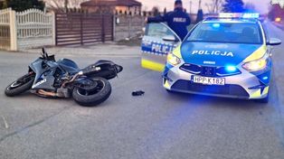 Kłobuck: Motocyklista uciekał przed policją. Wydmuchał dwa promile