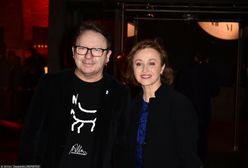 Gabriela Muskała i Zbigniew Zamachowski na imprezie TVN. Trzymali się za ręce jak nastolatki