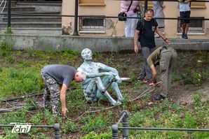 Bydgoszcz, Wioślarz, rzeźba, Wyspa Młyńska