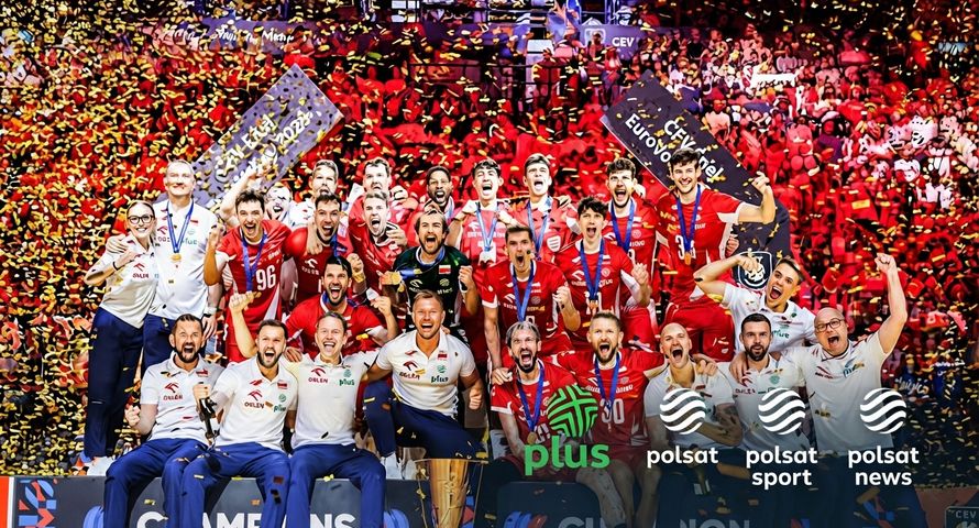Grupa Polsat Plus da siatkarzom 1 mln zł. To nagroda za obronę tytułu