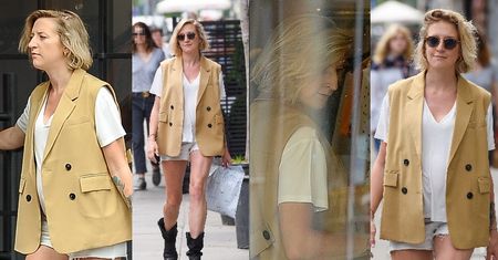 "Odpicowana" Lara Gessler w ultrakrótkich szortach poprawia sobie humor zakupami w modnym butiku. Ikona stylu? (ZDJĘCIA)