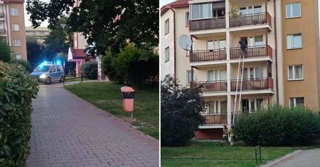 Dramat na Czubach. 25-latka wypadła z okna mieszkania na 2. piętrze, policja zatrzymała dwóch młodych mężczyzn