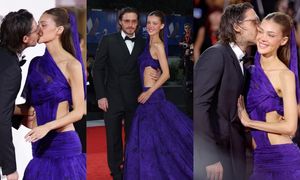 Brooklyn Beckham i Nicola Peltz WYMIENIAJĄ CZUŁOŚCI na czerwonym dywanie w Wenecji (ZDJĘCIA)