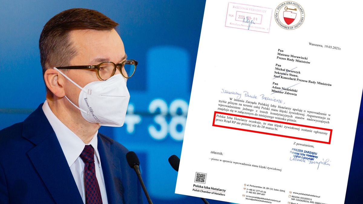 Hotelarze dają rządowi czas do 28 marca na wprowadzenie stanu klęski żywiołowej