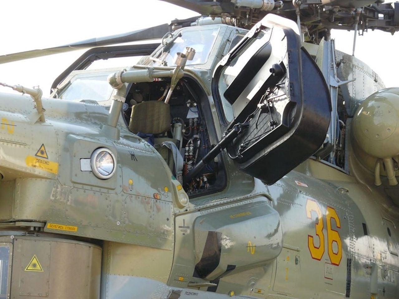 Armored doors to the Mi-28 cabin