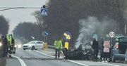Lubelskie: Groźny wypadek. Dachowanie i akcja LPR