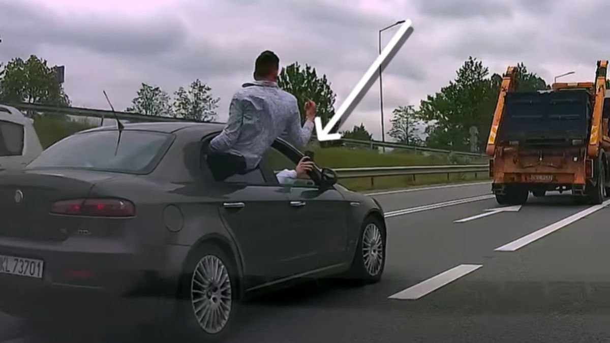 Bulwersujące sceny na drodze.