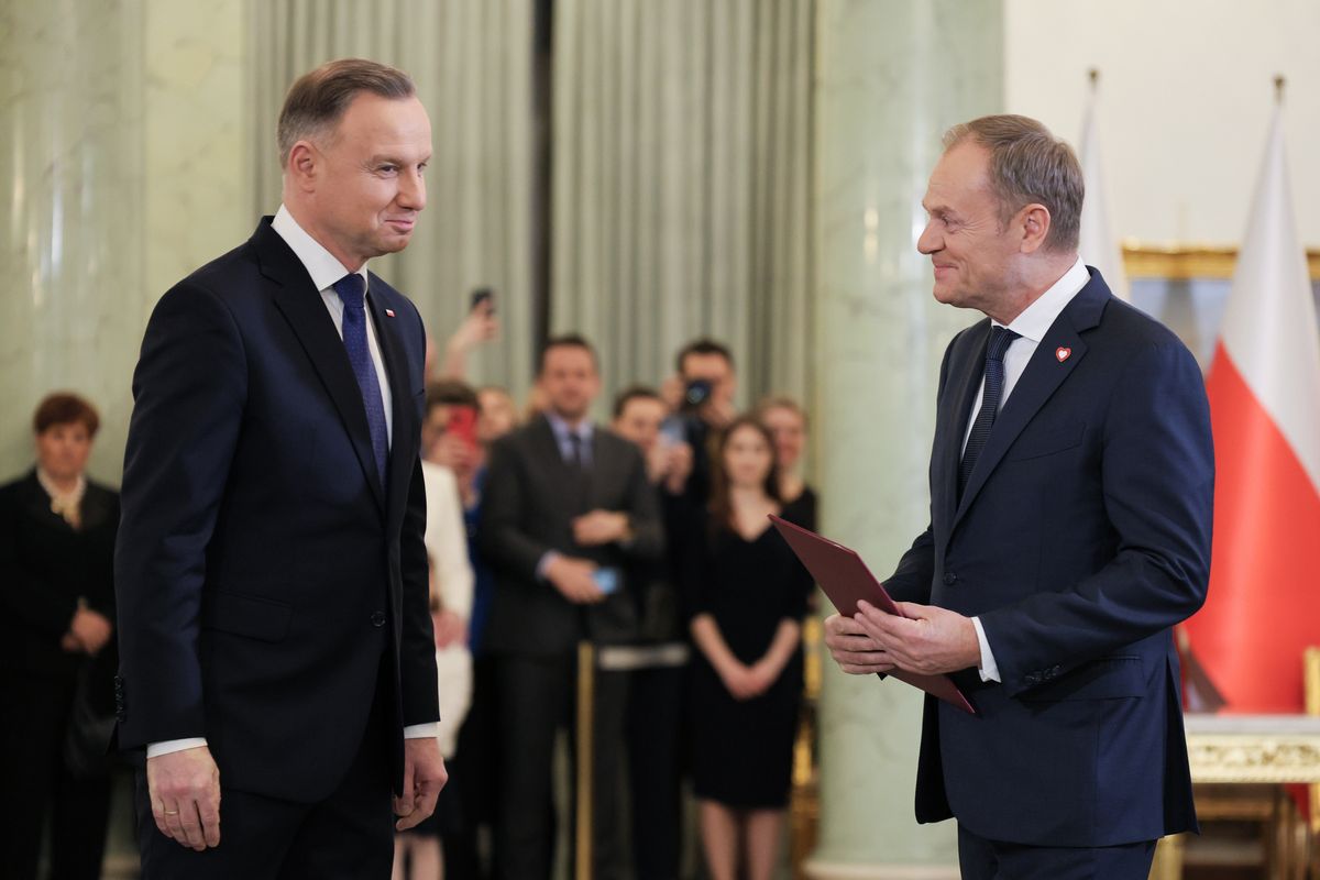 donald tusk, Andrzej Duda, premier Premier Tusk: prezydent Duda jest sprawcą zamieszania konstytucyjnego