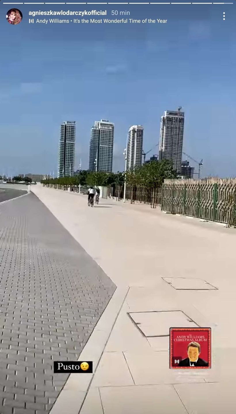Agnieszka Włodarczyk relacjonuje świąteczny okres w Dubaju 