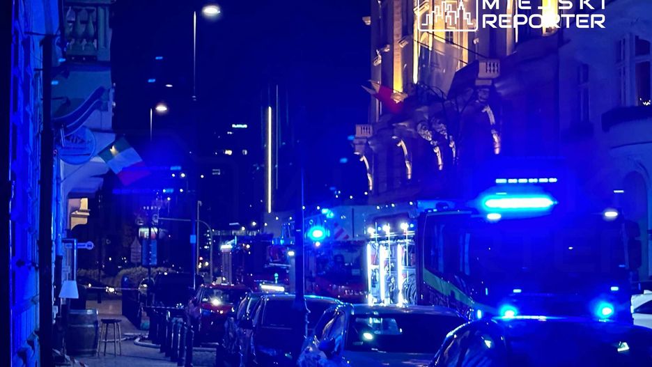 Pożar w centrum Warszawy