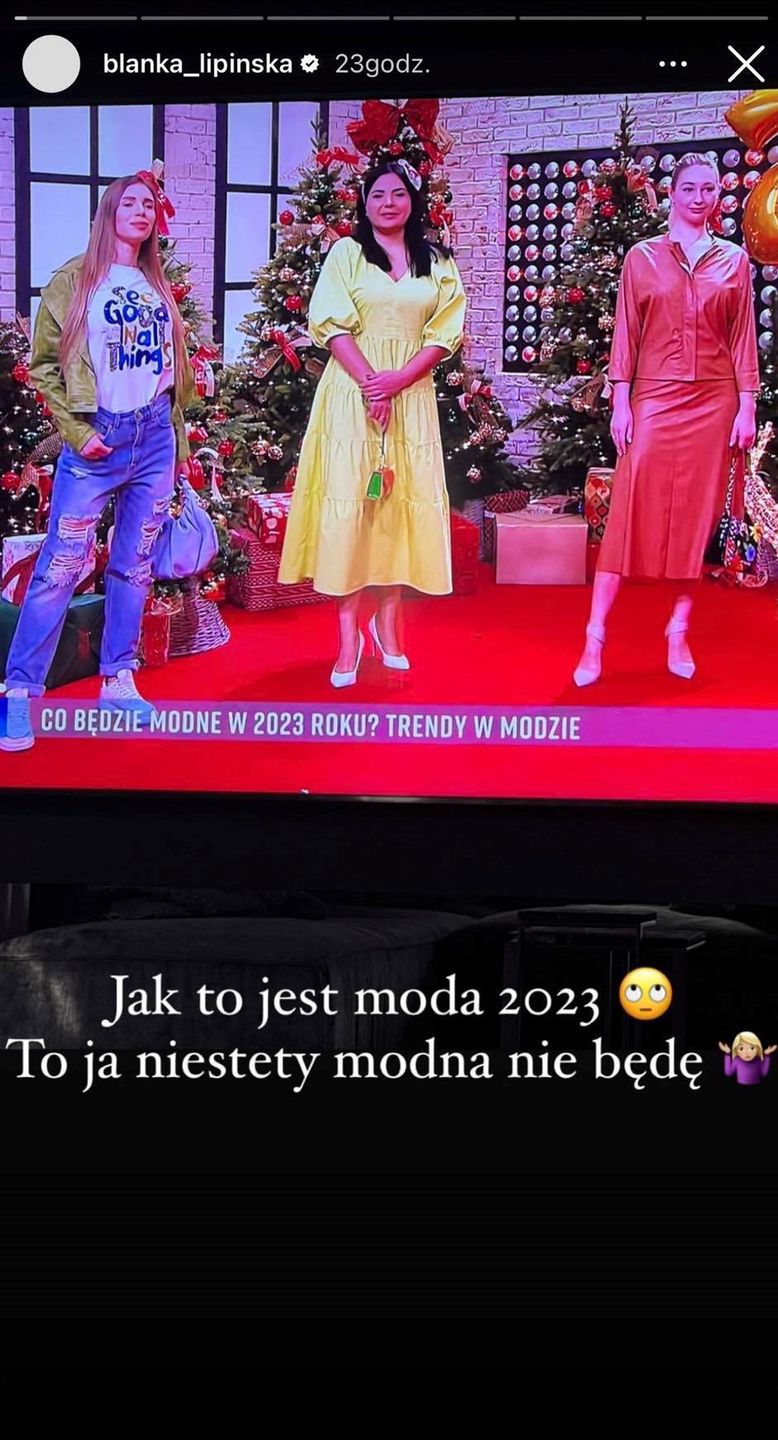 Blanka Lipińska krytykuje stylizacje z "Pytania na Śniadanie"