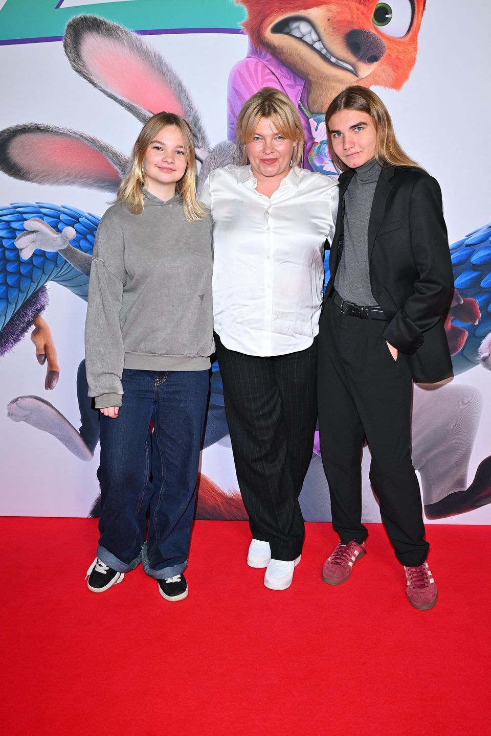 Anna Dąbrowska z dziećmi