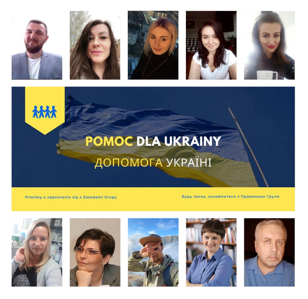 Administratorzy i moderatorzy grupy "Pomoc dla Ukrainy"