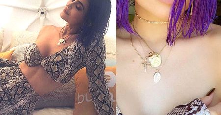Kylie Jenner wygina się z krzyżem i medalikami z Matką Boską na szyi! "Wiesz co to jest?" (FOTO)