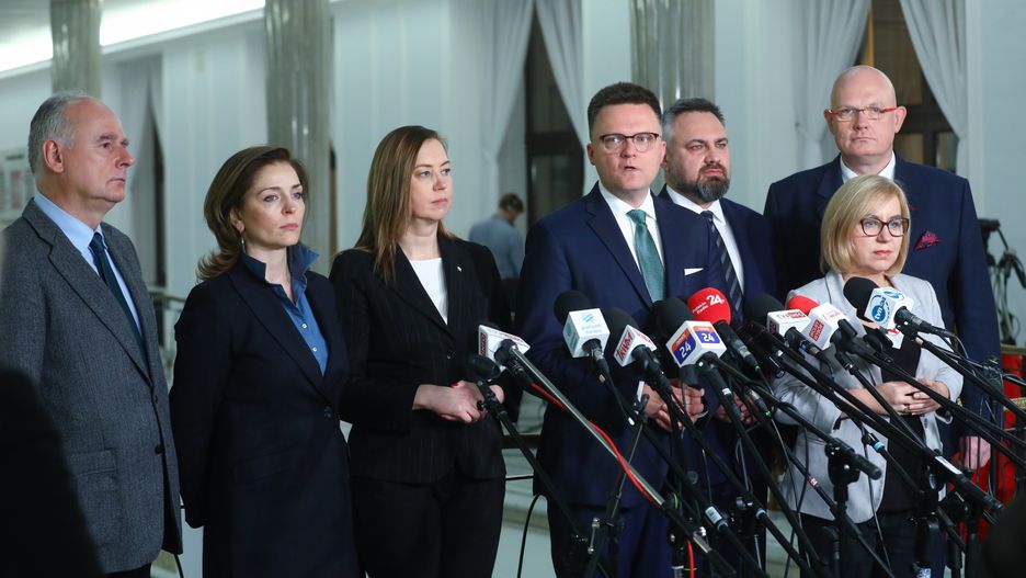 Hanna Gill-Piątek (trzecia od lewej) była m.in. w Polsce 2050 Szymona Hołowni.