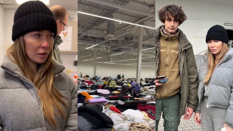 Joanna Przetakiewicz odwiedziła uchodźców w Przemyślu