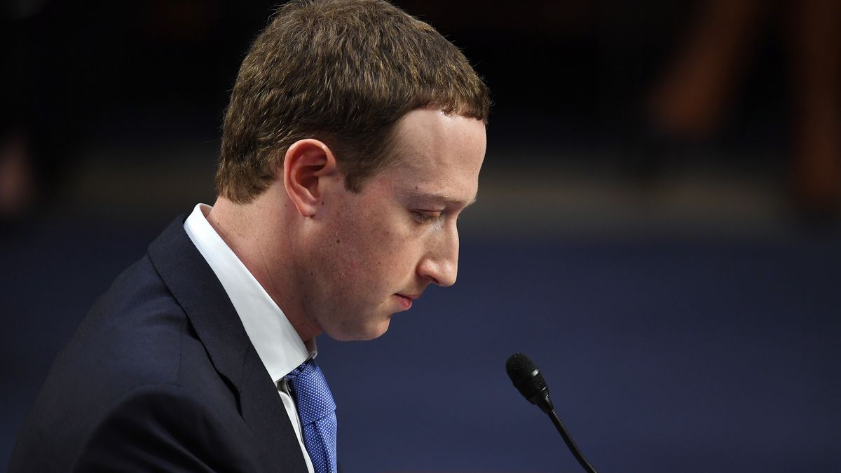 WASHINGTON, DC - APRIL 10: Facebook CEO, Mark Zuckerberg appears for a hearing at the Hart Senate Office Building on Tuesday April 10, 2018 in Washington, DC. Zuckerberg, who is the CEO of Facebook is appearing on Capitol Hill Tuesday. (Photo by Matt McClain/The Washington Post via Getty Images)