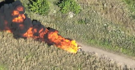 Zamienił się w kulę ognia. Ukraińcy dopadli rosyjski patrol
