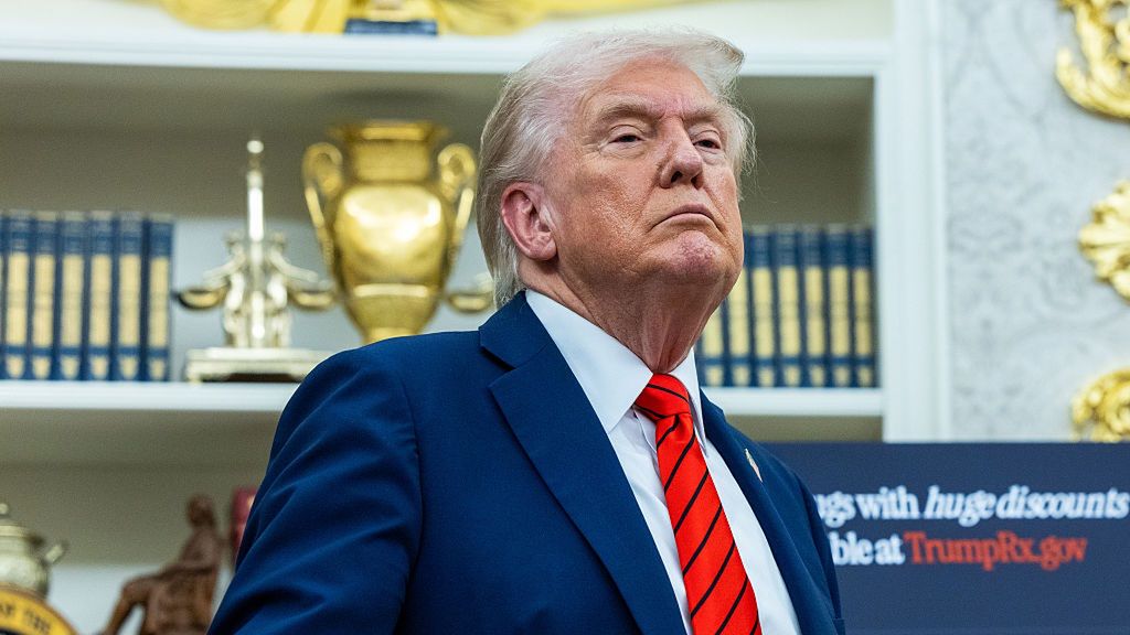 Trump Announces AstraZeneca Drug Price Cuts For Tariff Reprieve
US President Donald Trump speaks in the Oval Office of the White House in Washington, DC, US, on Friday, Oct. 10, 2025. Trump announced a deal with AstraZeneca Plc to slash consumer prices on some of the company's drugs in exchange for tariff relief, in the second major deal between the White House and a pharmaceutical company seeking to reduce healthcare costs for Americans. Photographer: Shawn Thew/EPA/Bloomberg via Getty Images
Bloomberg
2025uspolitics, north american, u.s. government, health treatment, us, united states of america, the white house, government news, u.s.a., american, americas, health