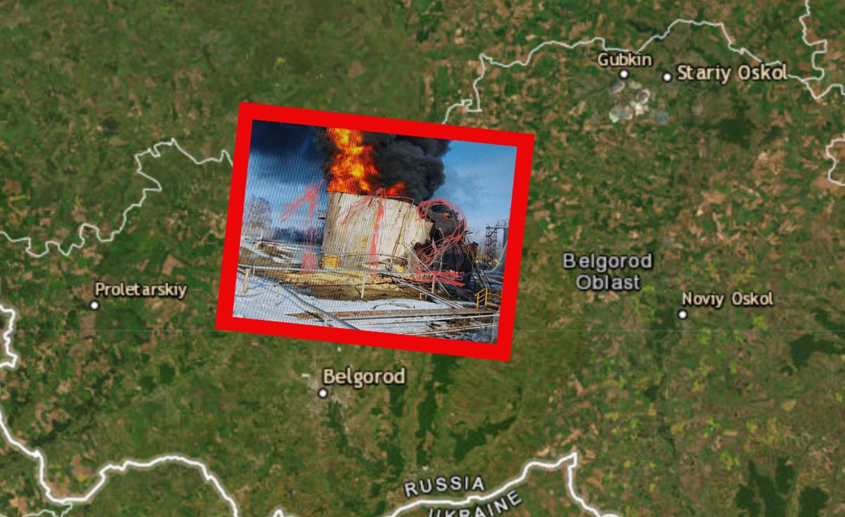 Atak na magazyn ropy w Rosji. Akcja Ukraińców