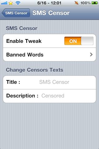 Cenzurowanie wiadomości SMS na iOS