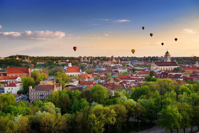Balony latające nad stolicą Litwy