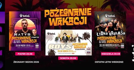 Płock pożegna wakacje nad Wisłą. Trzy dni koncertów w Przystani Towarzyskiej