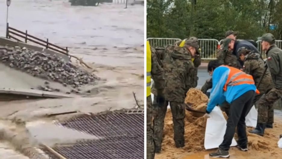 Aktywiści z Ostatniego Pokolenia pomagają powodzianom