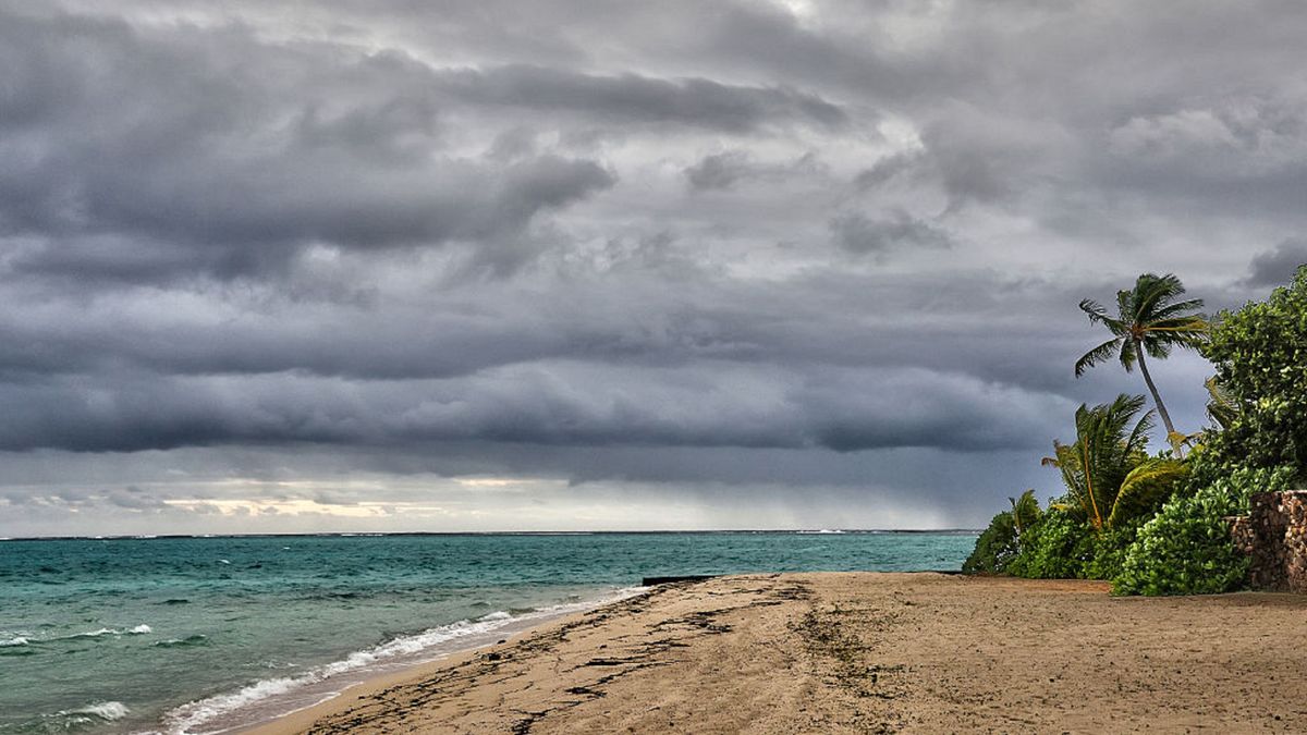Storm In French Polynesia
Dark clouds loom as strong winds blow as a storm approaches Motu Tautau, French Polynesia, on May 17, 2026. (Photo by Creative Touch Imaging Ltd./NurPhoto via Getty Images)
NurPhoto
pearl resort, le taha'a, storms, south pacific, rainstorm, dangerous, le taha'a pearl resort, ocean, tropical island, motu tautau, windward islands, wayward islands, polynesian, bad weather, taha'a