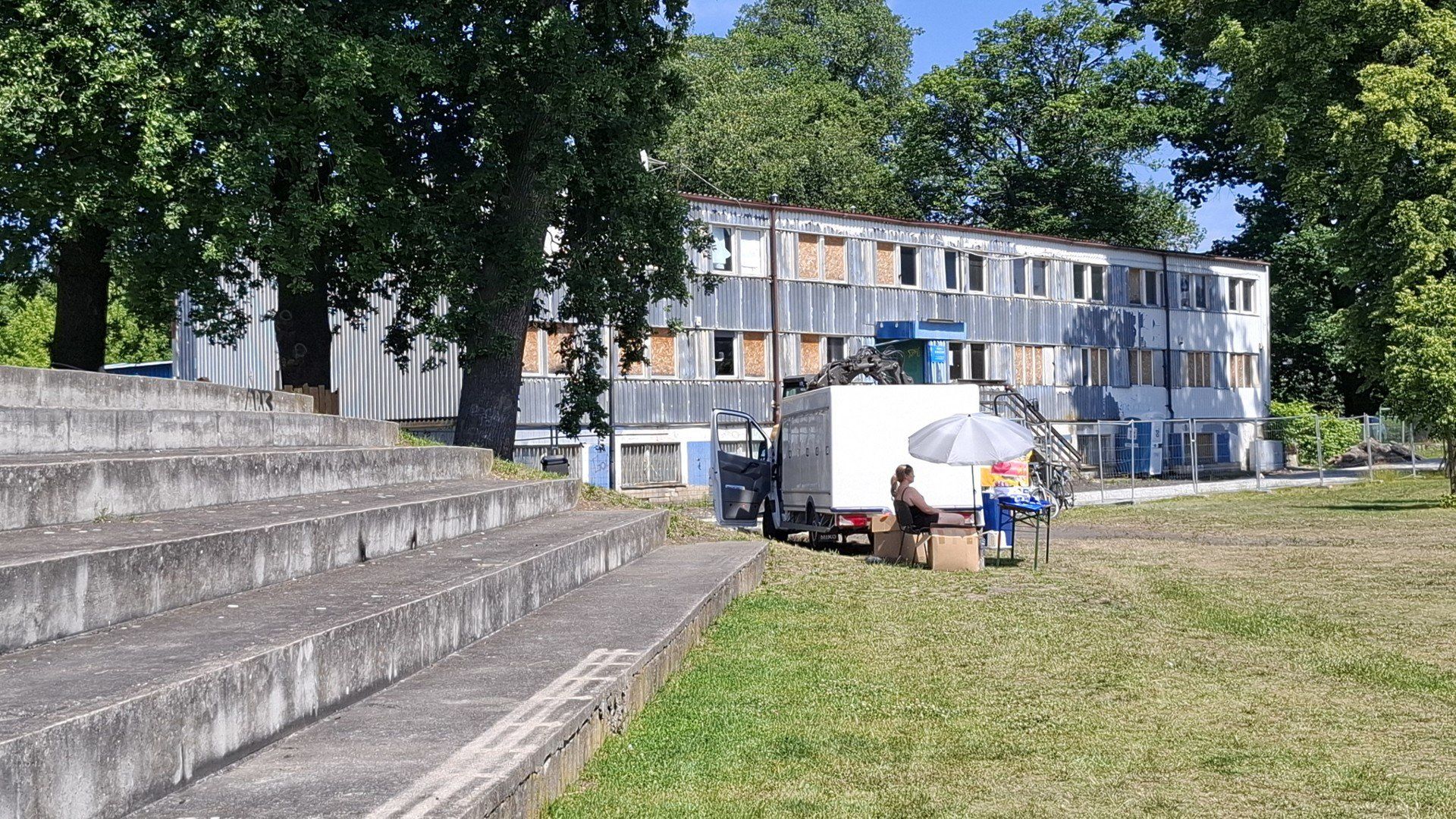 Polar Wrocław, Zakrzów. Stary budynek klubowy do rozbiórki, czerwiec 2025