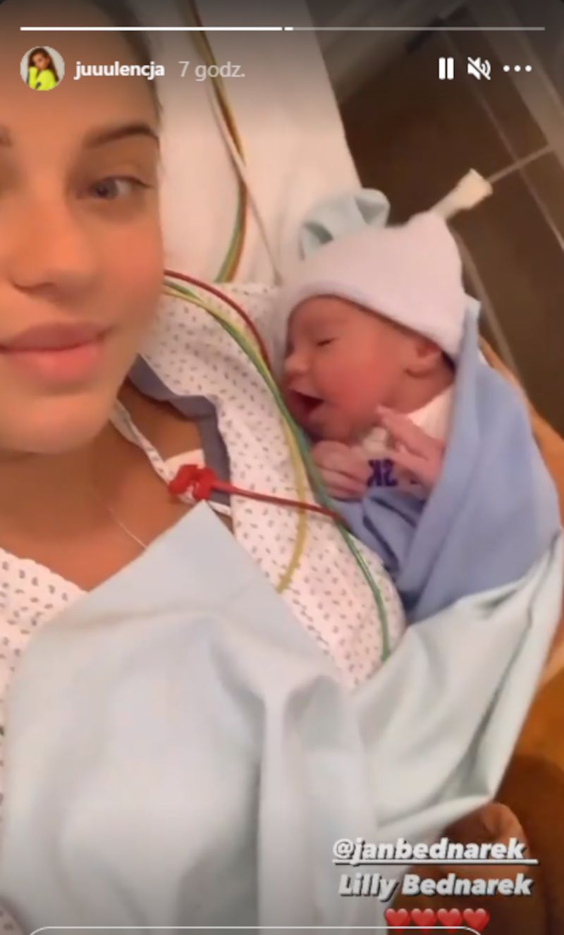 Julia Nowak urodziła! Jan Bednarek został ojcem 
