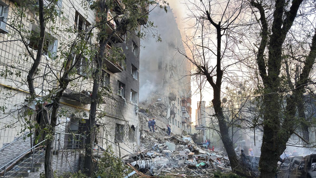 Skutki rosyjskiego ataku na Kijów