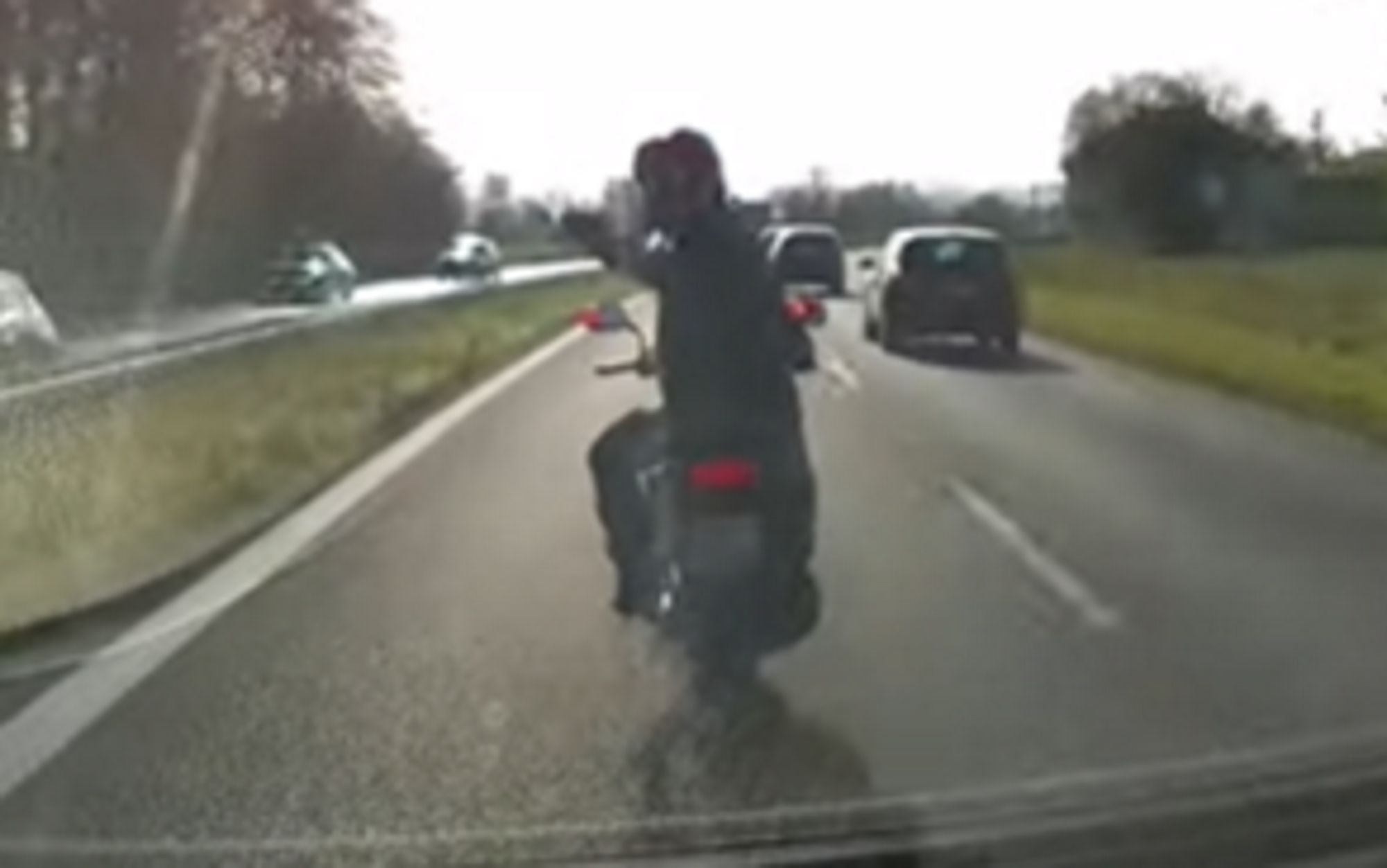Motocyklista miał pretensje