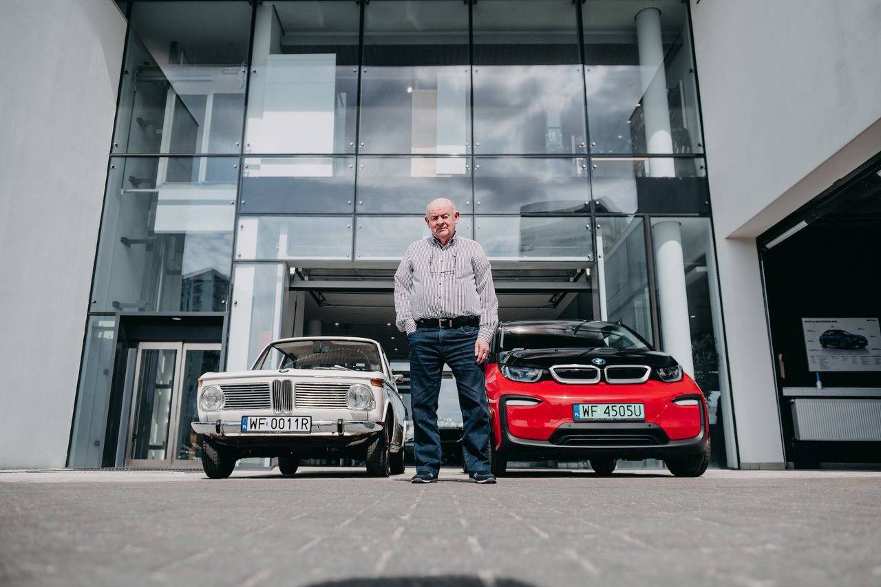 Tadeusz Fus ze swoimi BMW: Neue Klasse oraz i3