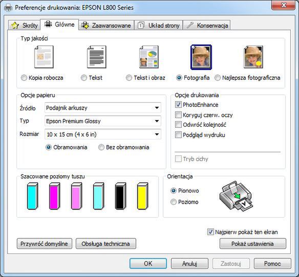 Panel sterowania Epsonem L800 (2)