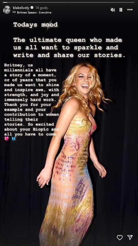 Blake Lively zachwyca w sukni Versace, którą wcześniej nosiła Britney Spears
