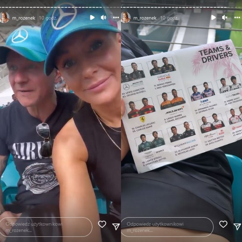 Małgorzata Rozenek i Radosław Majdan brylują na Grand Prix Miami