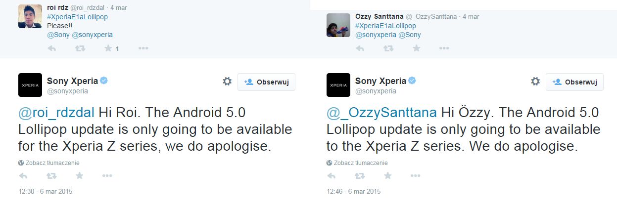 Masz nieflagowego smartfona Sony? O Lollipopie możesz zapomnieć, czyli słodka śmierć Xperii 2