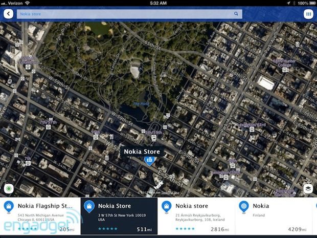 Nokia Here | fot. engadget